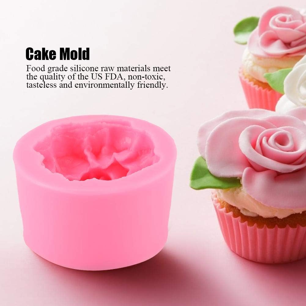 Molde de silicona de clavel, molde de pastel en forma de flor, fondant, pastel, chocolate, bricolaje, molde para hornear, herramientas para niños,