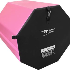 Kangaroo Hoppers Colchoneta octágono de gimnasia de 24 x 26 pulgadas  20 x 24 pulgadas, 19 x 23 pulgadas, con asas de transporte, entrenador de Kangaroo Hoppers Colchoneta octágono de gimnasia de 24 x 26 pulgadas  20 x 24 pulgadas, 19 x 23 pulgadas, con asas de transporte, entrenador de