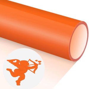 TransWonder Vinilo 3D de transferencia de calor naranja  Vinilo de transferencia de calor de 12 x 6 pies para prensa de calor, camiseta compatible TransWonder Vinilo 3D de transferencia de calor naranja  Vinilo de transferencia de calor de 12 x 6 pies para prensa de calor, camiseta compatible