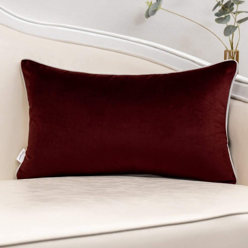 Yangest – Funda de cojín de terciopelo con rayas doradas, moderna, de lujo, ideal para sofá, dormitorio, sala de estar y decoración del hogar.