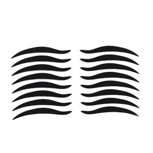 Healifty Pegatinas negras para delineador de ojos, 80 pares, reutilizables, impermeables, ahumadas Healifty Pegatinas negras para delineador de ojos, 80 pares, reutilizables, impermeables, ahumadas