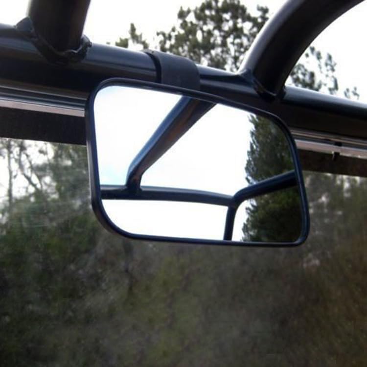 1 espejo retrovisor de marcha atrás para automóvil, 4.5 x 8 pulgadas, espejo esférico auxiliar ajustable de 360, ángulo de montaje de 1.5