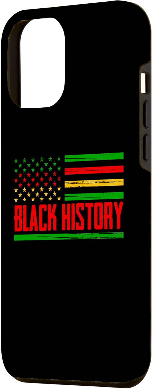 iPhone 12 Pro Max Black Pride American Flag Month for American African Case