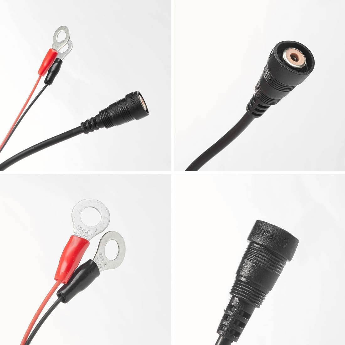 UTSAUTO Cable de alimentación de escudo eléctrico de 4.6 pies para casco con calefacción, cable de alimentación para visera