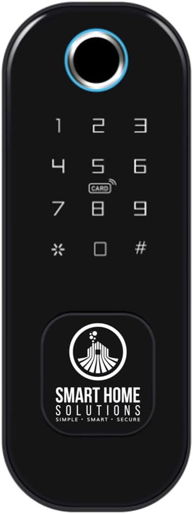 Bloqueo biométrico Intel IP65, teclado inteligente de bloqueo de adición de puerta multipunto compatible con, cerradura de puerta de entrada