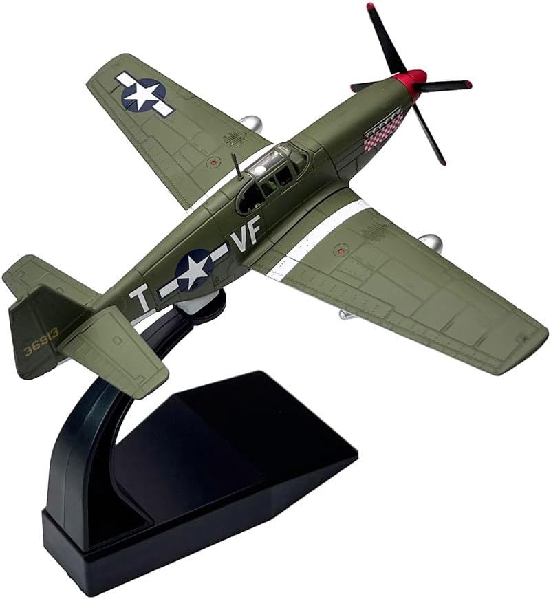 172 Escala US P51 P-51 Mustang Fighter Avión Metal Militar Avión Juguete Modelo Modelo Colección Regalo