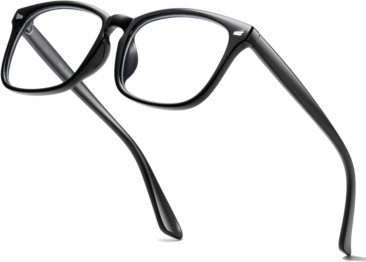 VEOFEMLEA Gafas cuadradas antiluz azul para protección ocular mejorada con bloqueo de luz azul para mujeres y hombres