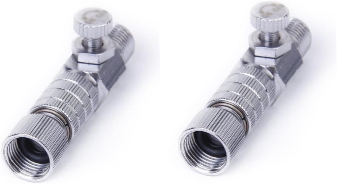 EXCEART 2 unids Airbrush Coupler Airbrush desconectar acoplador de desconexión rápida aerógrafo T118 acoplamiento dedicado