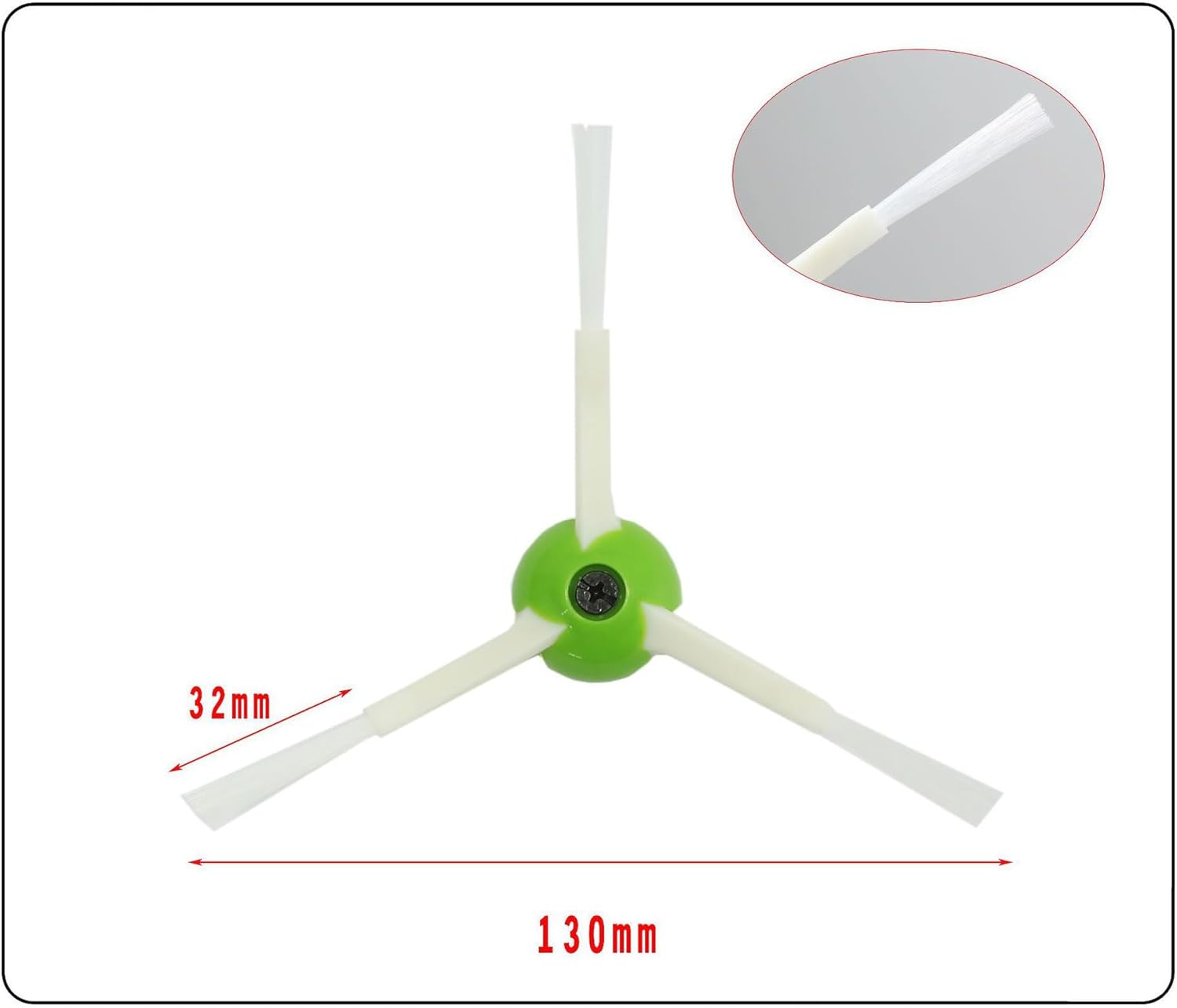 Cepillos laterales, 4 piezas, cepillo lateral de repuesto compatible con iRobot Roomba i3 i3+ i7 i7+ i4 i6 E5 E6 E7 J7 Serie I, E y J Cepillos