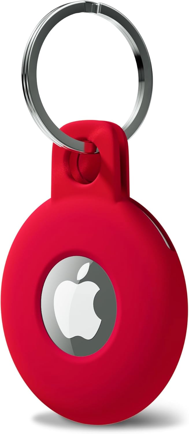 Svanove Llavero para Airtag con llavero Airtag, funda para Airtag de Siliocne, bonitos accesorios para Airtag para niños, equipaje, collar de perro