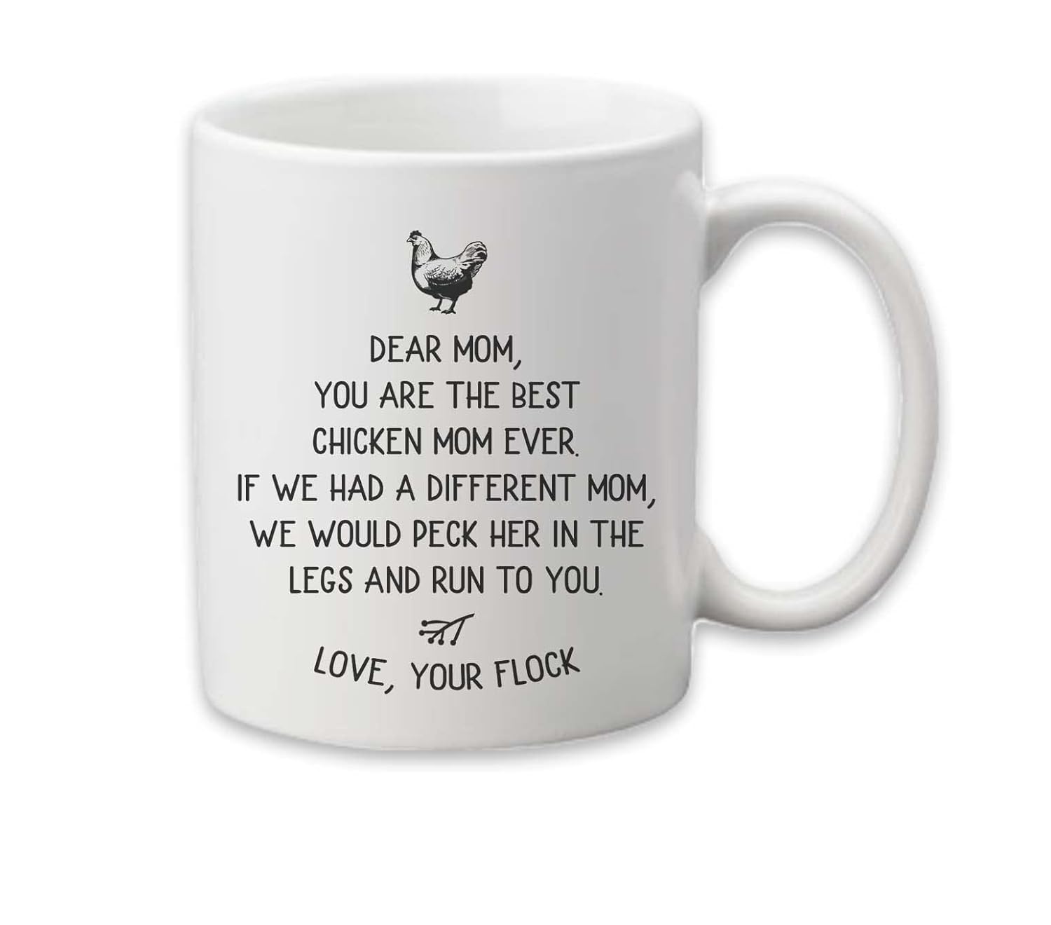 CANARY ROAD Chicken Mom Coffee Cup, Chicken Mug, Crazy Chicken Lady Gift, Chicken Gift, Chicken Kitchen Decor, Chicken Farmer Gift, Backyard Farmer