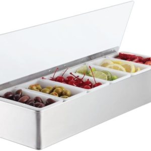 American Metalcraft CD6 – Soportes para condimentos, 18.2 pulgadas de largo x 4.2 pulgadas de ancho, transparente American Metalcraft CD6 – Soportes para condimentos, 18.2 pulgadas de largo x 4.2 pulgadas de ancho, transparente