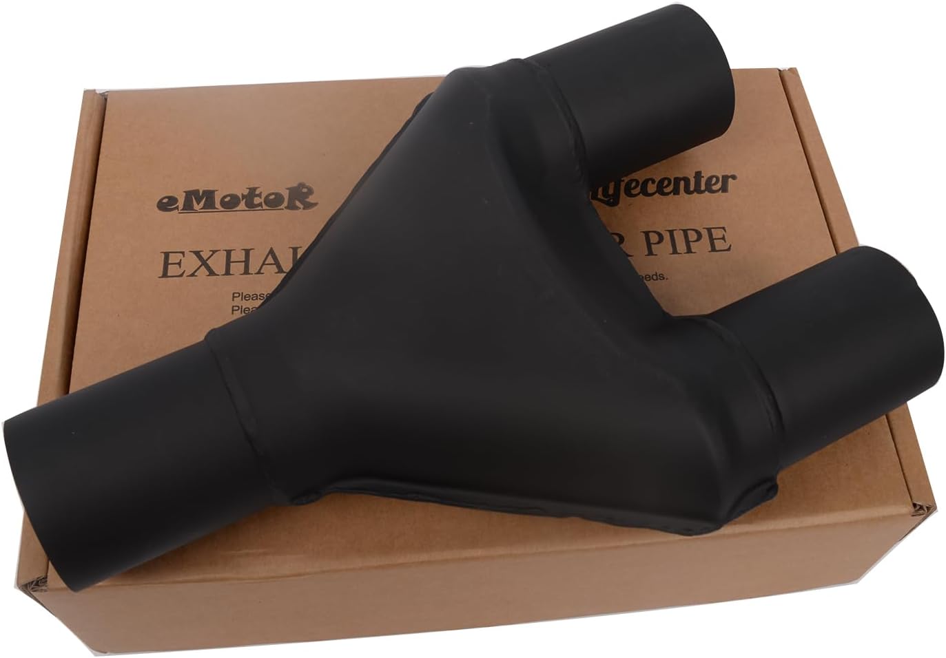 Tubo Y de escape inoxidable de 3 a 3 pulgadas, ID 3 pulgadas, adaptador de escape simple a doble, ancho total de 9 pulgadas de ancho y 13 pulgadas