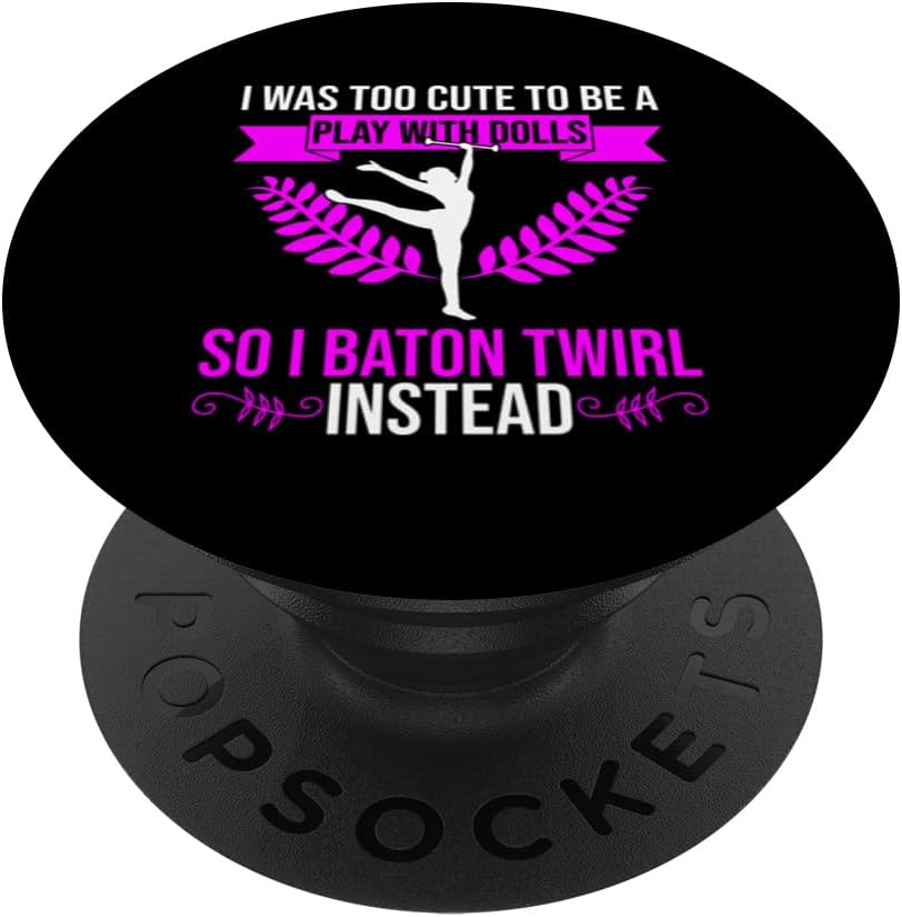Majorette – Diseño de animadora para Baton Twirler PopSockets Standard PopGrip