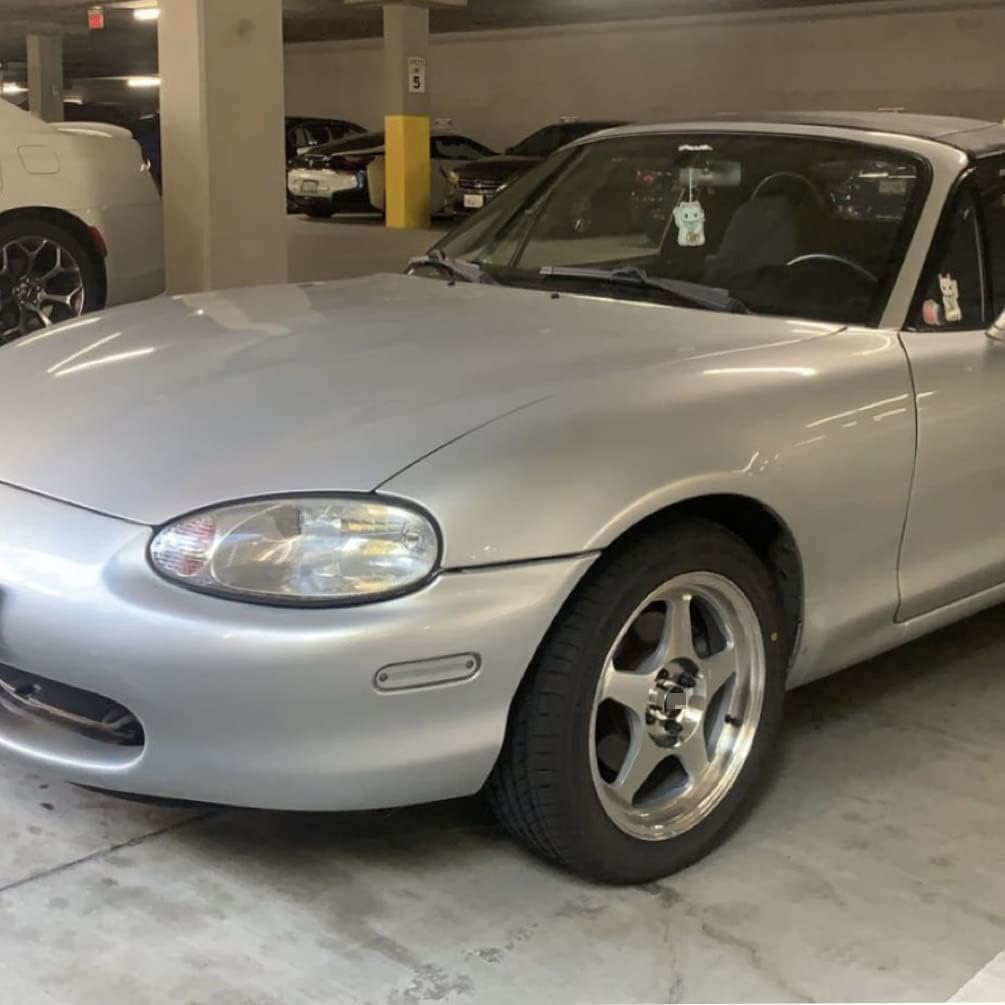 Lentes transparentes Miata MX-5 LED Kit de luz de marcador lateral para Mazda Miata MX-5 1990-1997 y Mazda Miata MX-5 1999-2005 ámbar delantero rojo