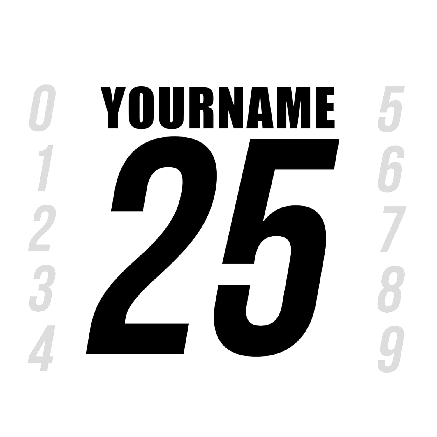 Racing Number Name Vinyl Decal Sticker  Dirt Bike Plate BMX Motocross Car Truck BMX