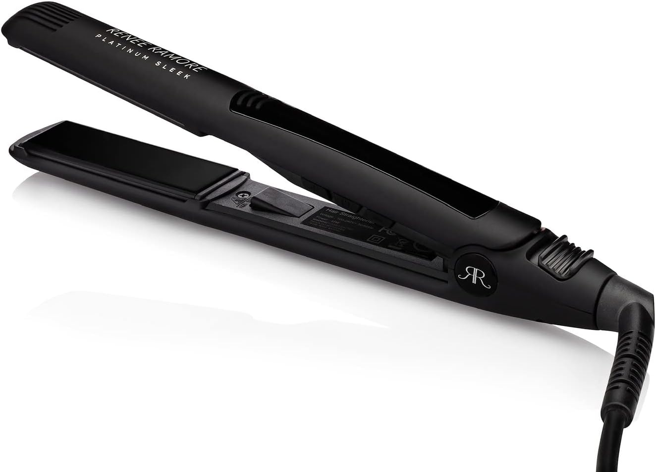 Plancha plana de cerámica Platinum Sleek de 1 pulgada  Eleva tu aspecto con elegancia y brillo de calidad de salón en una potente herramienta