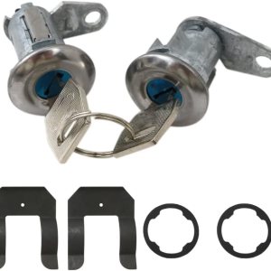 Juego de vasos cilÃndricos para cerradura de puerta, 2 llaves, se adapta a Ford 67-68,70 Mustang Shelby GT-500 Juego de vasos cilÃndricos para cerradura de puerta, 2 llaves, se adapta a Ford 67-68,70 Mustang Shelby GT-500