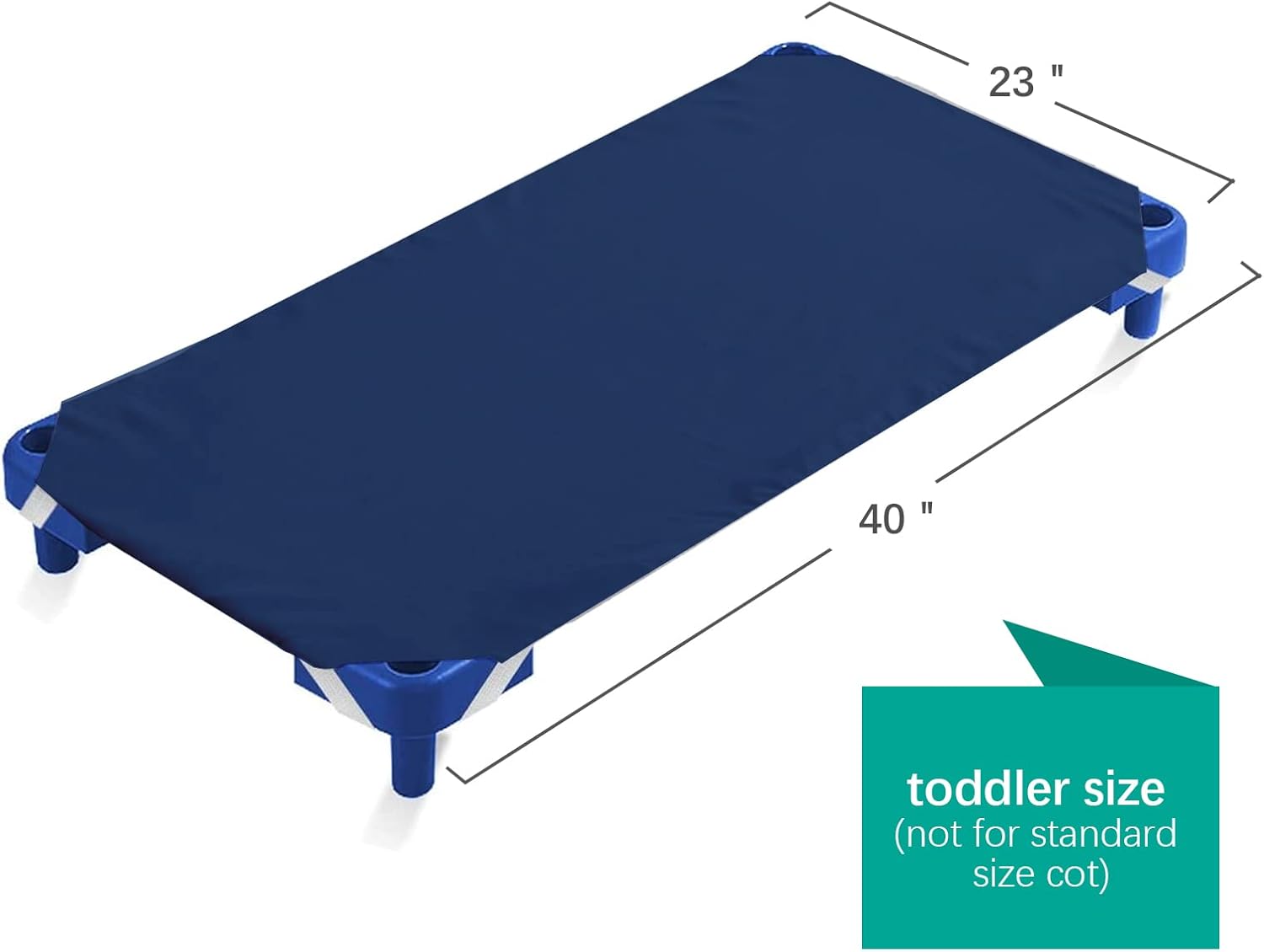 Sábana para cuna de guardería para niños, sábana de microfibra transpirable para niños y niñas, azul marino, 23 x 40 pulgadas