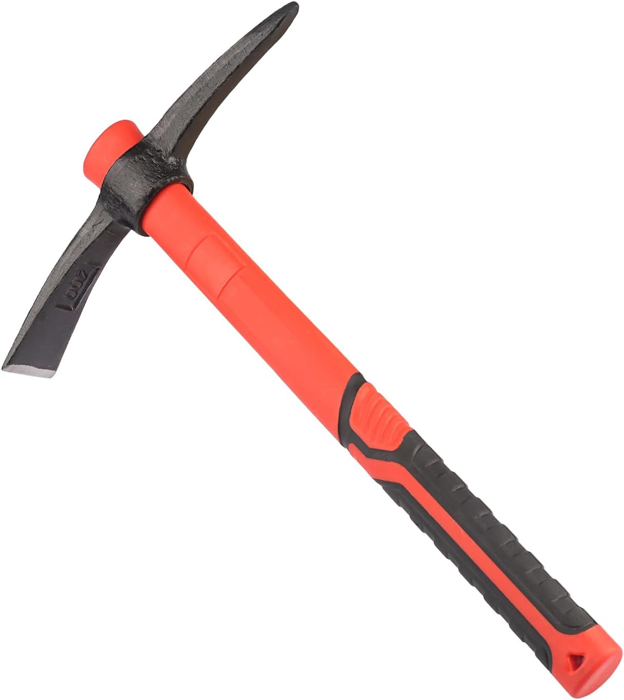 Azada de mattock de 15 pulgadas, hacha forjada de selección de jardín con mango de fibra de vidrio, azada Mattock para aflojar el suelo, jardinería,