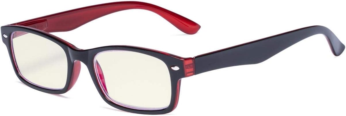 Eyekepper Bisagras de resorte Protección UV,Antideslumbrante,Anti rayos azules,Lentes resistentes a los arañazos Lectores de lentes de lectura para