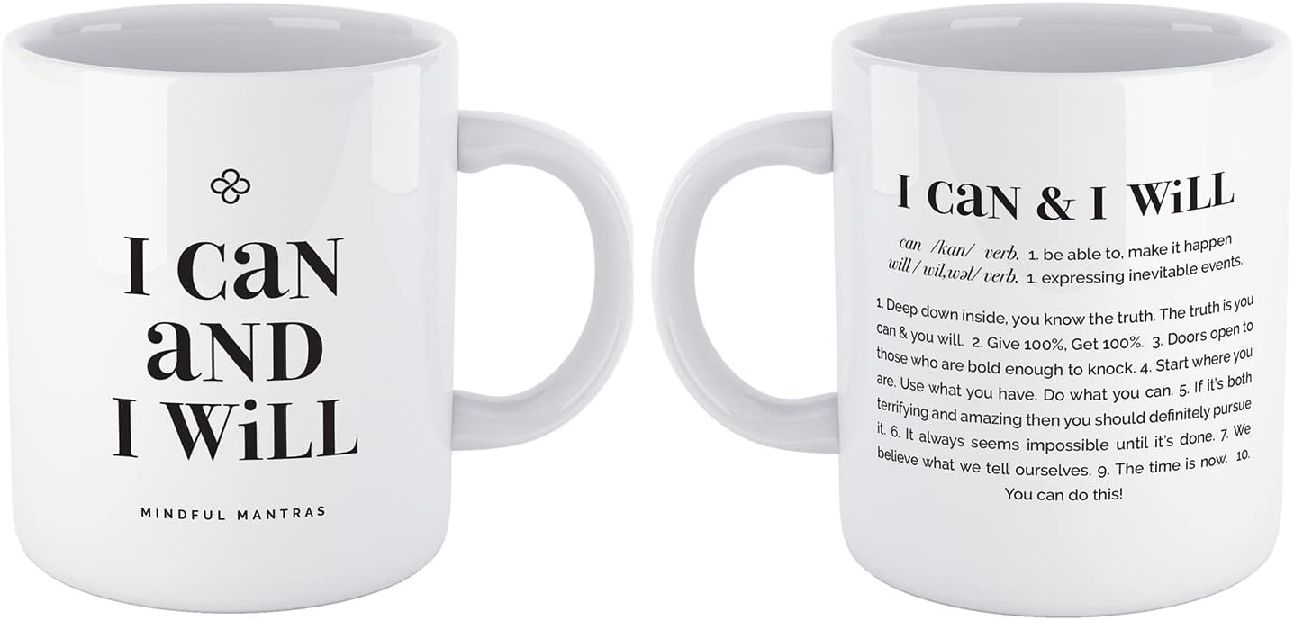 Taza de lectura para amantes de los libros, con cita BW, con texto en inglés “I CAN AND I WILL WATCH ME”, regalos de ratones de biblioteca,
