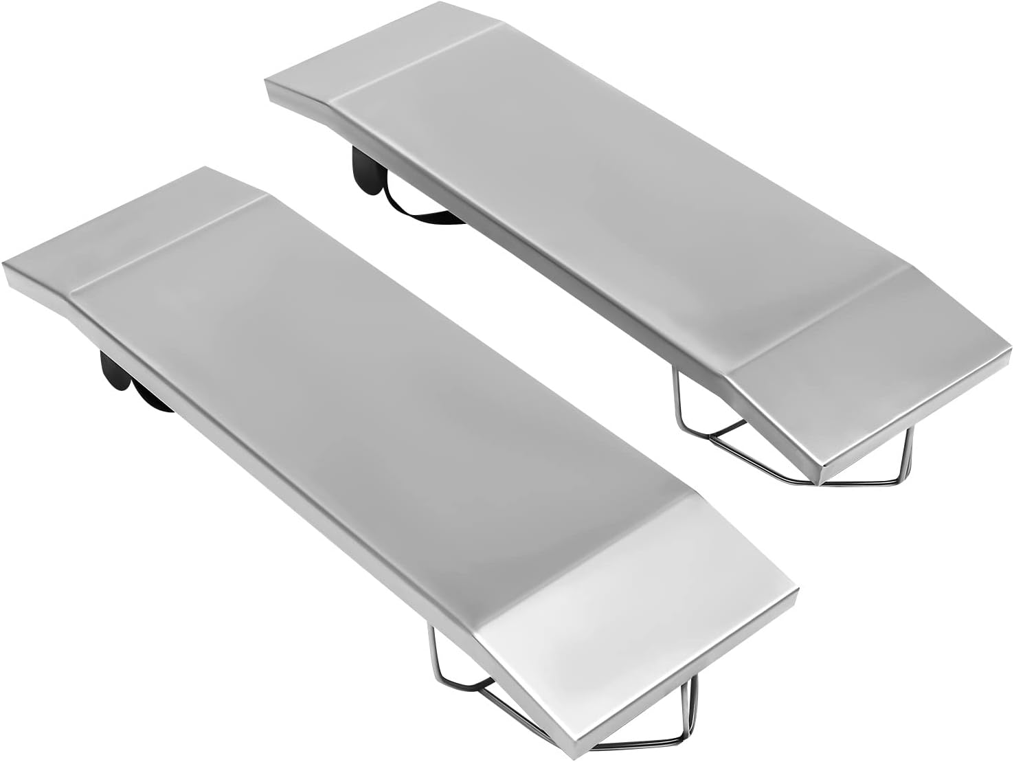 Rodilleras de hormigón, 30 x 8 pulgadas, de acero inoxidable, curvadas con rodilleras, rodilleras, tablas de kneedboards de hormigón, deslizadores