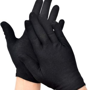 Milisten 12 pares de guantes de algodón negros para cosméticos hidratantes monedas, joyería de inspección, guantes de guardia de honor, color negro, Milisten 12 pares de guantes de algodón negros para cosméticos hidratantes monedas, joyería de inspección, guantes de guardia de honor, color negro,
