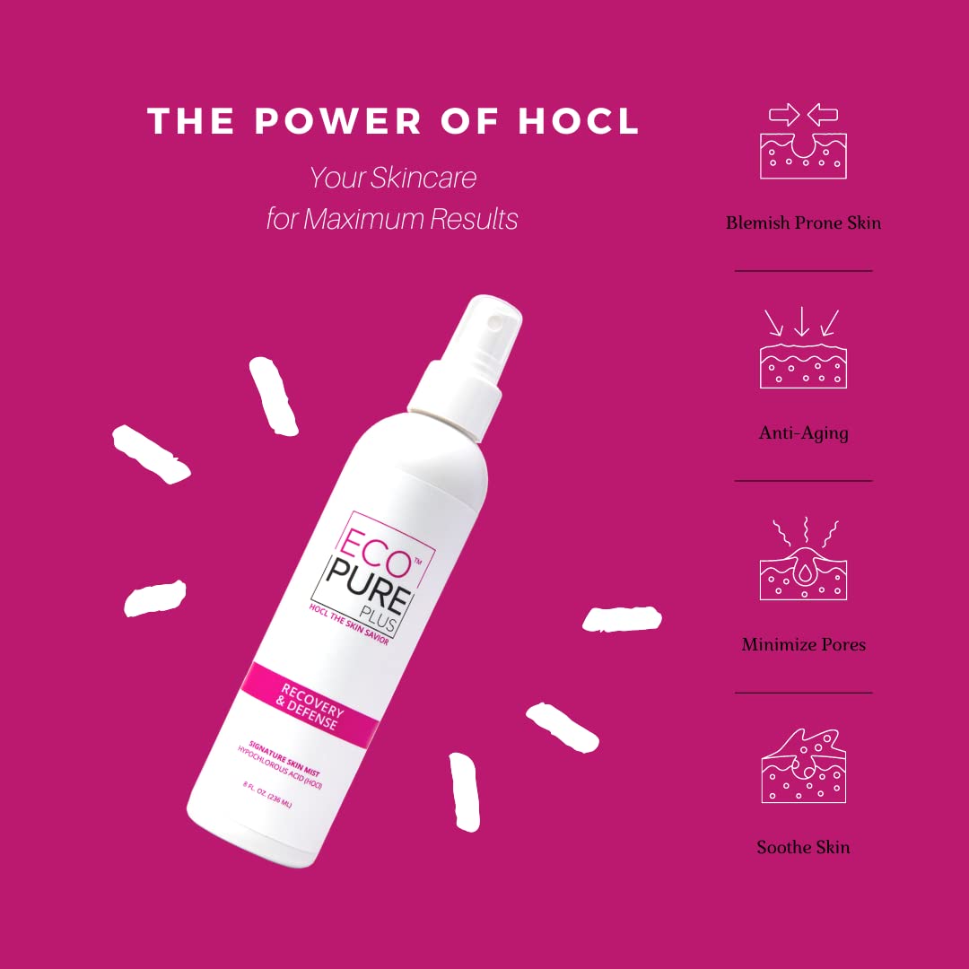 The Skin Savior – Ácido hipocloroso, HOCl, niebla facial y corporal – Alivia e hidrata la humedad -, contrarresta, irritación, enrojecimiento e
