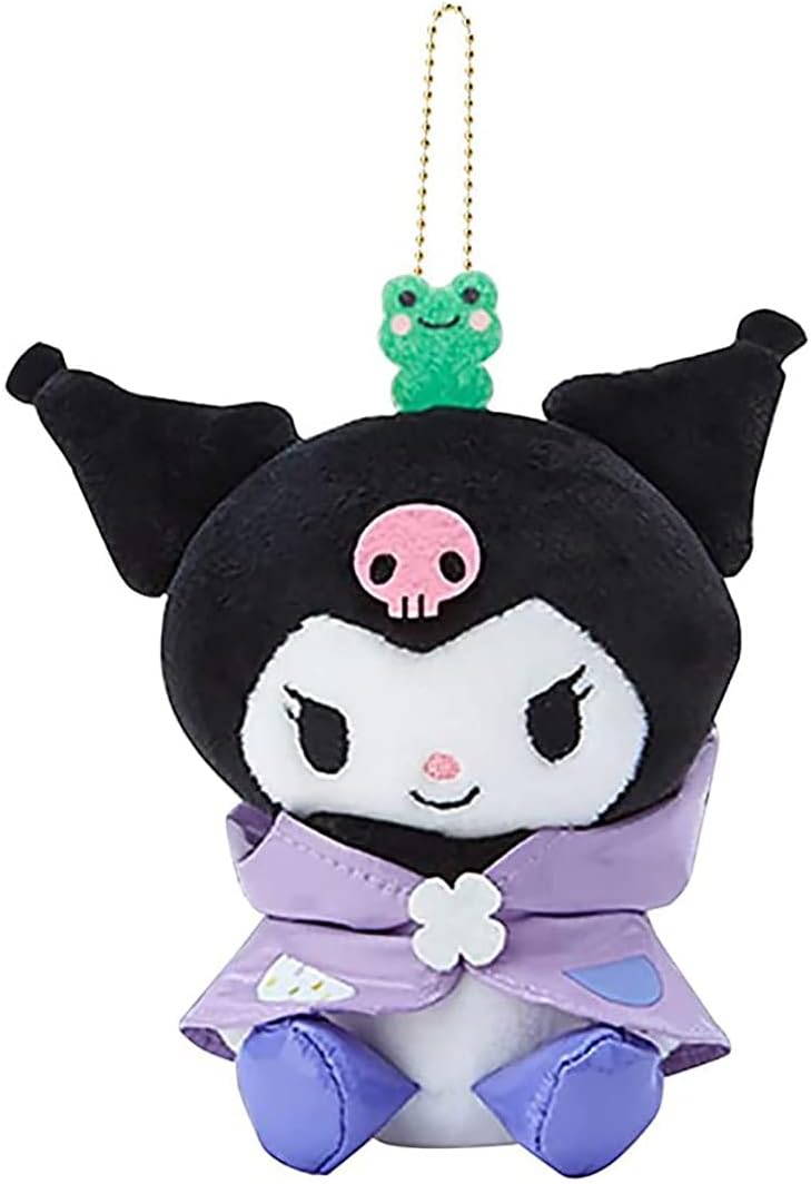 Huositi Lindo llavero de peluche de animales de peluche, figura de juguete para niña, llavero colgante.., Negro –