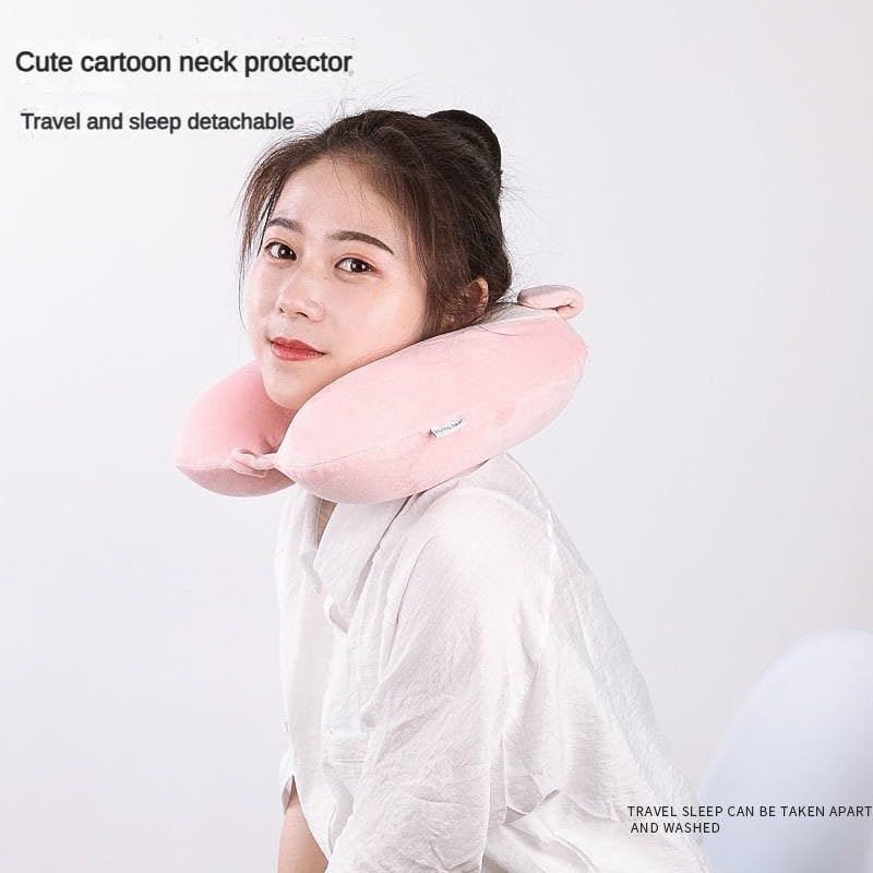 Neck Pillow Cover,Travel Neck Pillow Cover,Down Cotton Filling Travel Neck Pillow Case Cover, Airplane Pillow Cover, U Shaped Neck Pillow