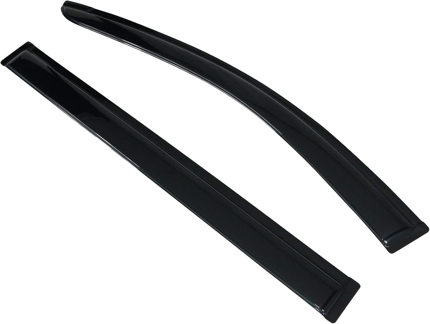 IKON MOTORSPORTS – Viseras de ventana compatibles con Chrysler Town Country 2008-2018 Dodge Grand Caravan 2008-2018, humo oscuro, acrílico, viento,