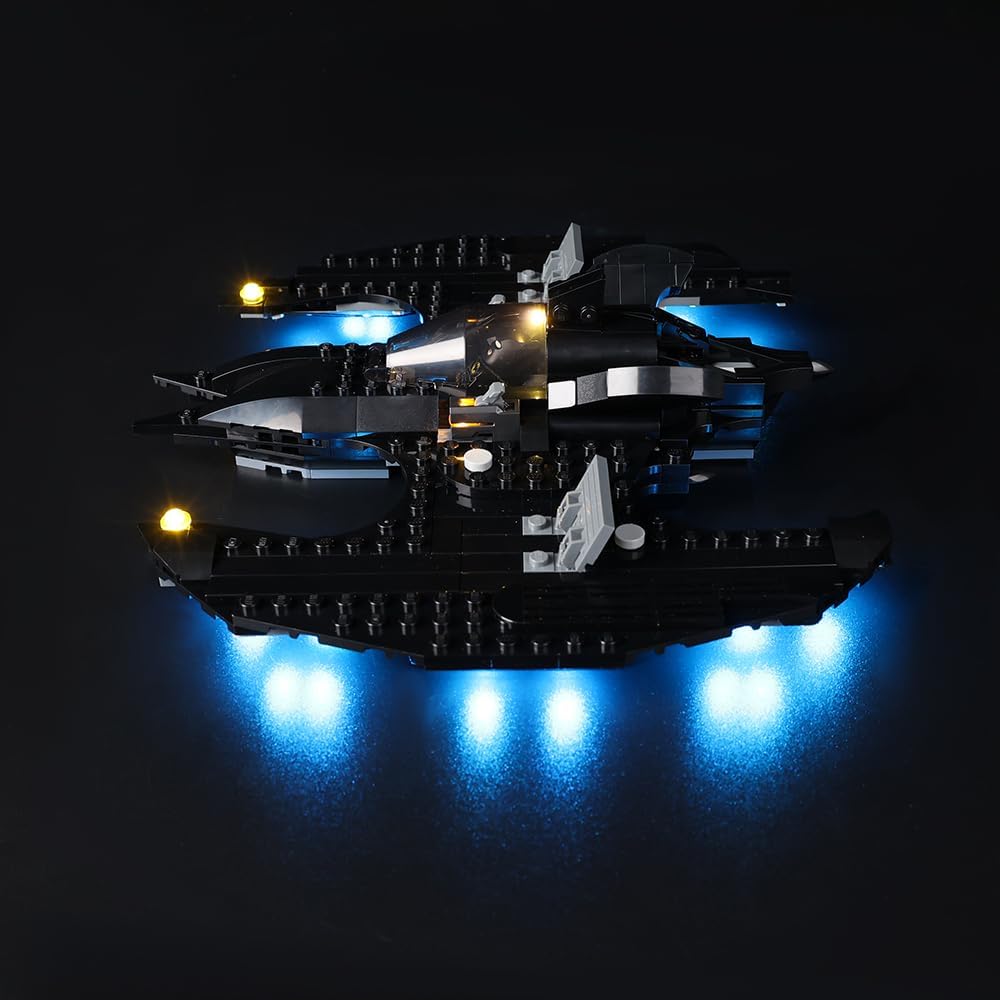Kyglaring Kit de iluminación LED (sin modelo) diseñado para Lego DC Batwing Batman vs The Joker 76265 DC Super Hero Model Kit de construcción – sin