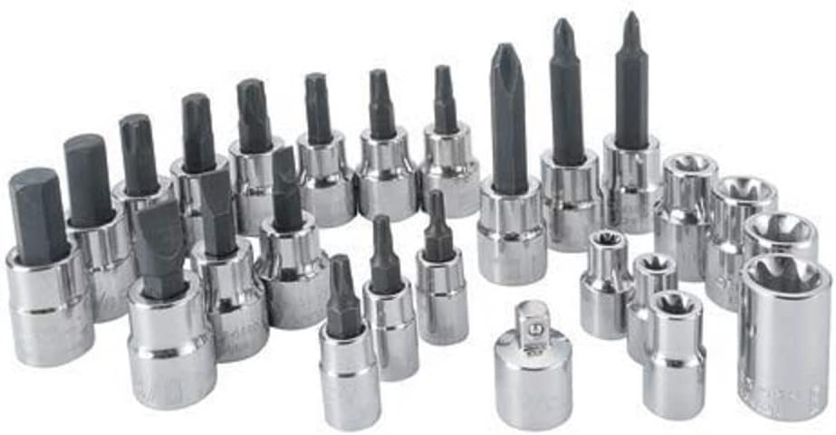 CRAFTSMAN Juego de llaves hexagonales y juego de llaves de vaso Torx, 25 piezas (CMMT99258)