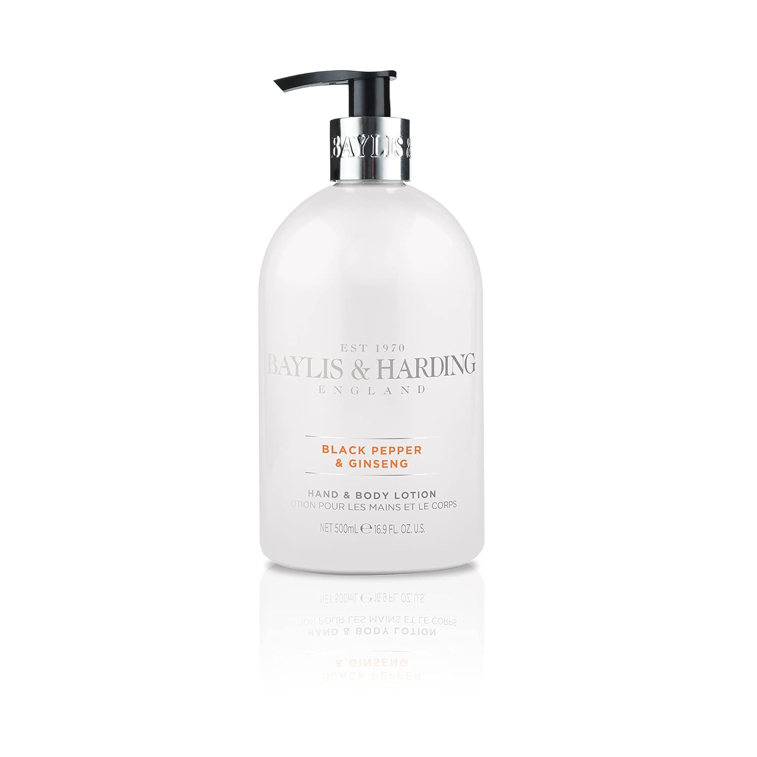 Baylis & HardingMen ‘s Black Pimienta y Ginseng Wash & Mano Loción Set de regalo