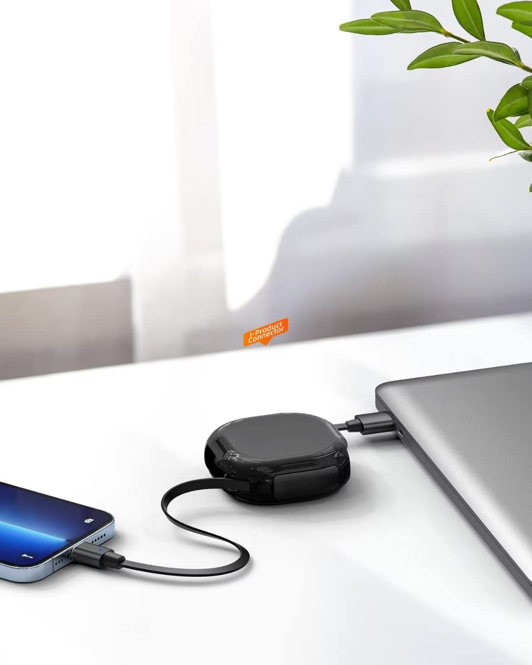 YKZ Cable de carga retráctil magnético 3 en 1, cable de carga de teléfono USB retráctil de viaje 3A con micro USBTipo-C para todos los dispositivos