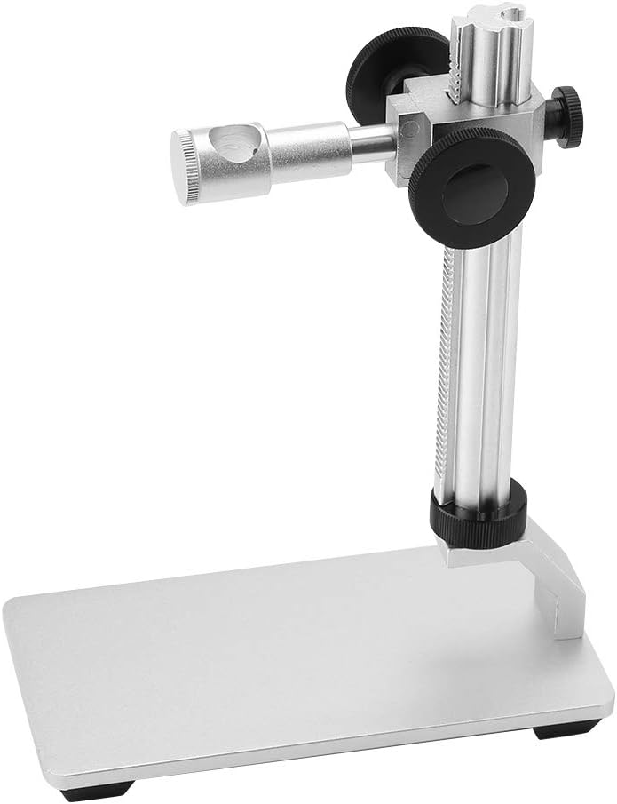 Soporte de microscopio de aleación de aluminio, enfoque manual ajustable, soporte de microscopio USB digital, portátil, universal, profesional,