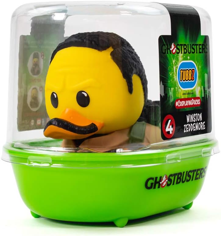 TUBBZ Figura coleccionable de pato de goma de vinilo de Winston Zeddemore – Producto oficial de los Cazafantasmas – TV y películas de ciencia ficción