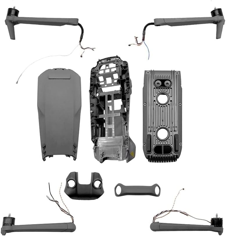 SeiZed Drone Parts Shell Body Arm Middle Frame Bottom Shell Upper Cover Replacement Repair Spare Parts for D-JI Mavic 3 (Color  4 in 1 Combo)