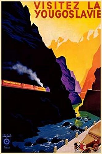 Posterazzi Póster de Visit Yugoslavia por Unknown (24 x 36)