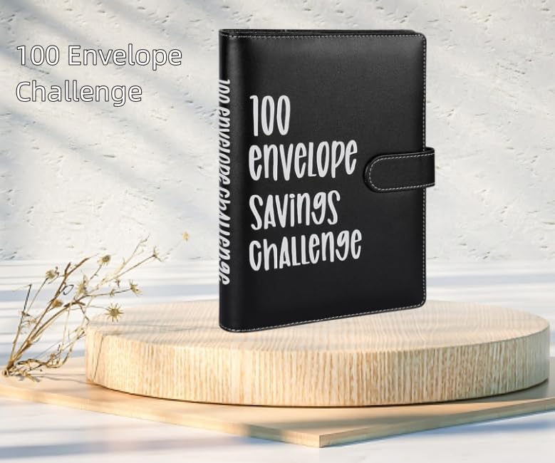 Carpeta de desafío de 100 sobres, manera fácil y divertida de ahorrar $5,050,100 sobres desafío de ahorro de dinero, libro de desafíos de ahorro con