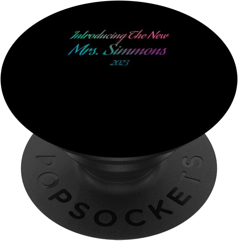 Presentamos el nuevo compromiso de boda de Mrs SIMMONS 2023 PopSockets Standard PopGrip