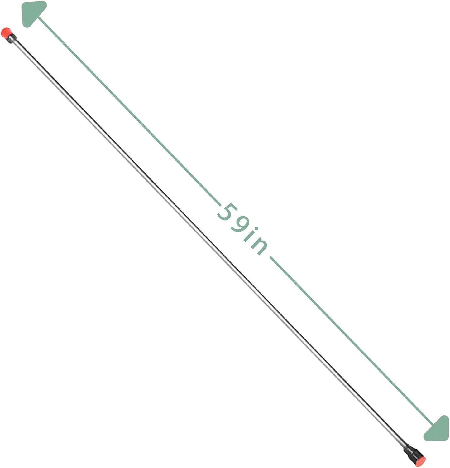 elfinrm Poste de extensión de punta de rociador de pintura sin aire, varilla de extensión de punta de pistola rociadora con protector rojo (59
