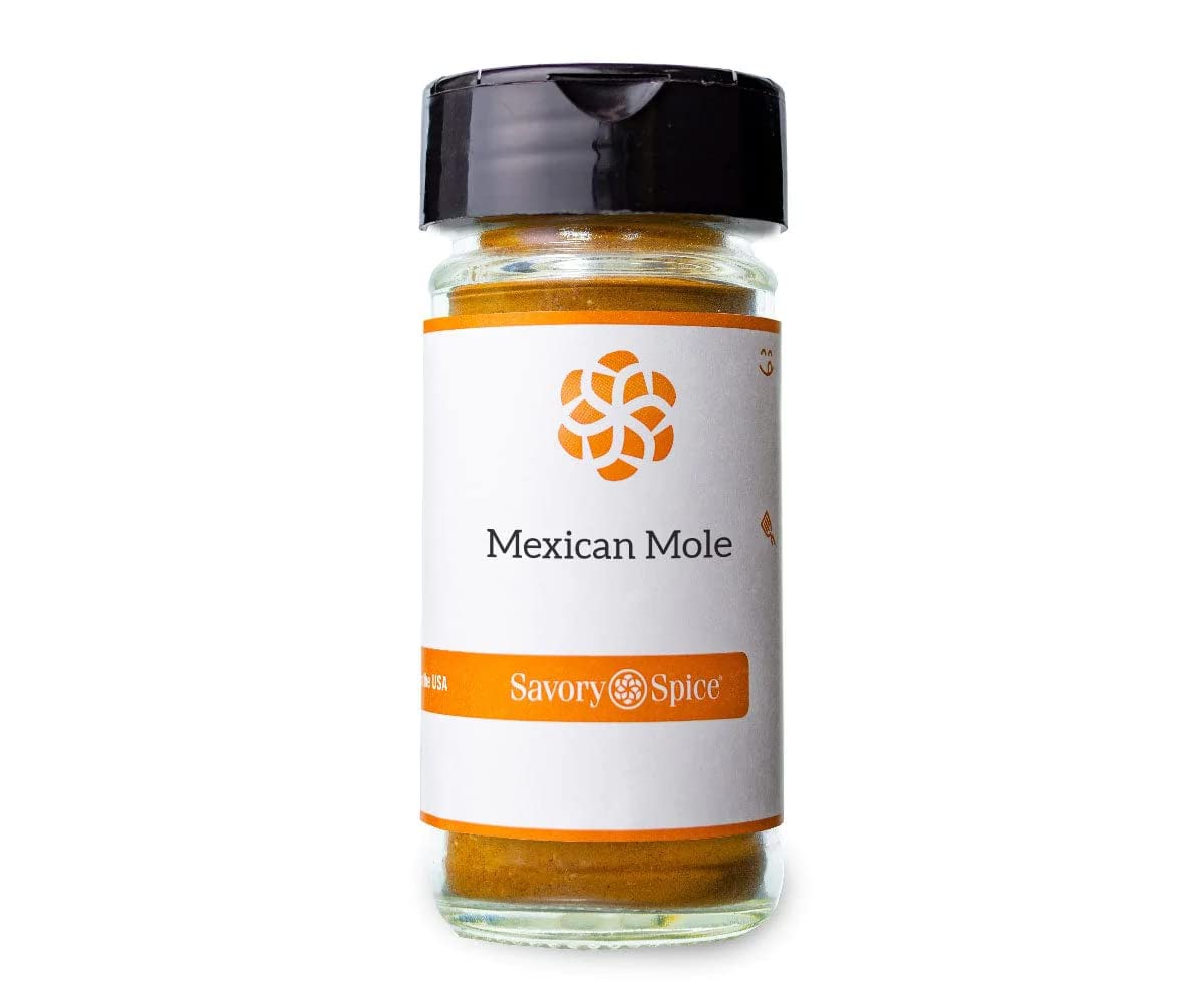 Savory Spice Mexican Mole – Condimento seco mexicano para topos  Mezcla de salsa de topos para hacer lunares clásicos (bolsa de 1 taza – Neto 5