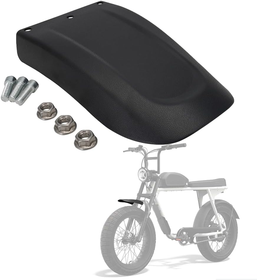 Guardabarros delantero para Super 73, guardabarros delantero PP para bicicleta eléctrica Super 73 S1Super 73 S2Super 73 RX negro