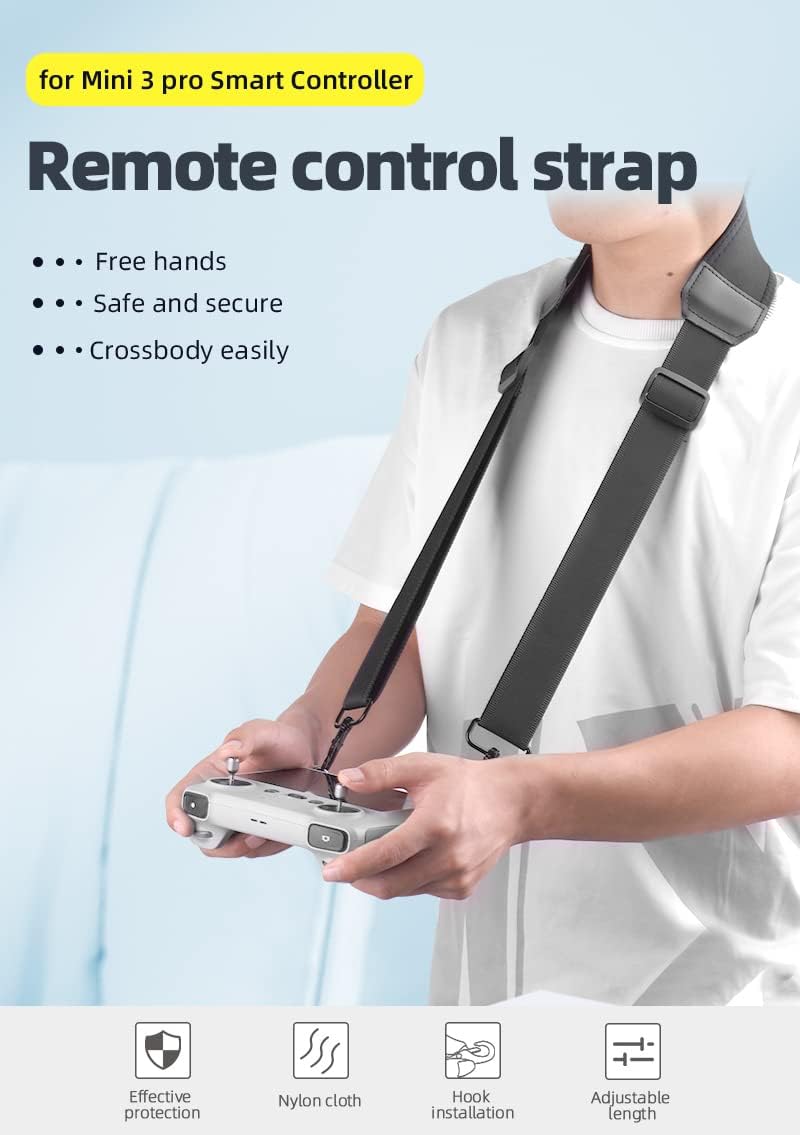 WANSUPYIN Correa para el cuello con cordón de ensanchamiento de nailon 2023 Accesorios para dron para mando a distancia DJI RC