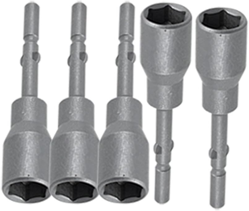 IIVVERR Juego de llaves hexagonales de 0.394 x 2.559 in, herramienta de mano (5 piezas, 0.394 x 2.559 in, juego de dados hexagonales Llave inglesa