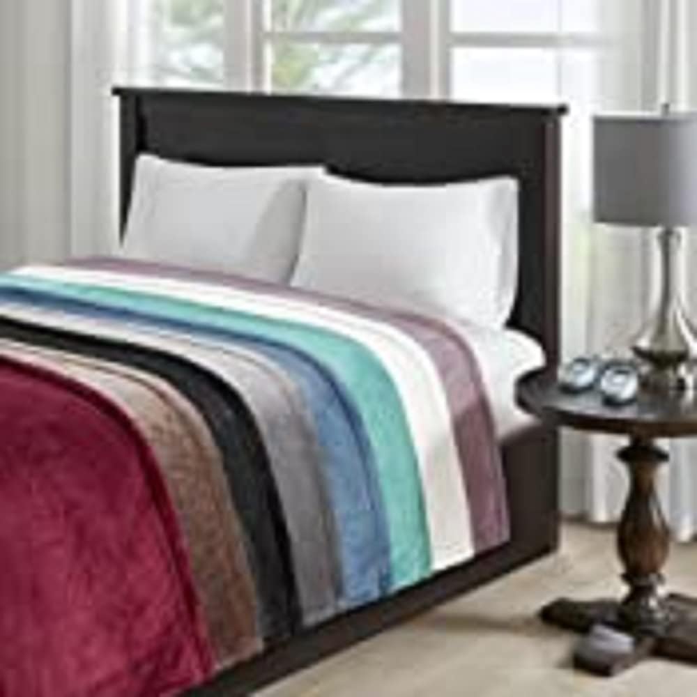 Beautyrest – Manta eléctrica de calentamiento rápido, apagado automático, prácticamente sin campos electromagnéticos, varios ajustes de calor,
