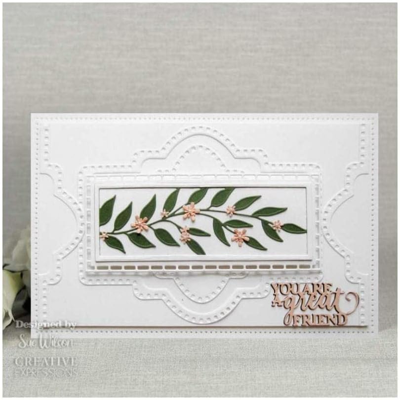 CREATIVE EXPRESSIONS Craft Dies LB, Colección Noble Etiqueta Vintage