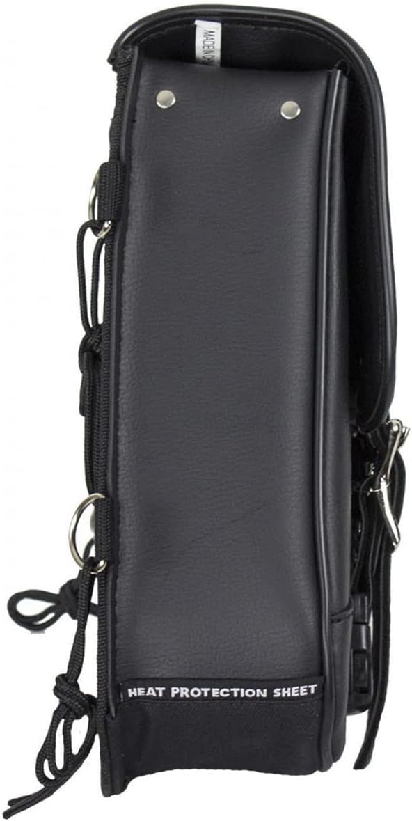 GARGOYLE BELLS Bolsas de cuero para sillín de motocicleta, bolsa de brazo oscilante para softails y helicópteros, bolsas de equipaje de motocicleta,